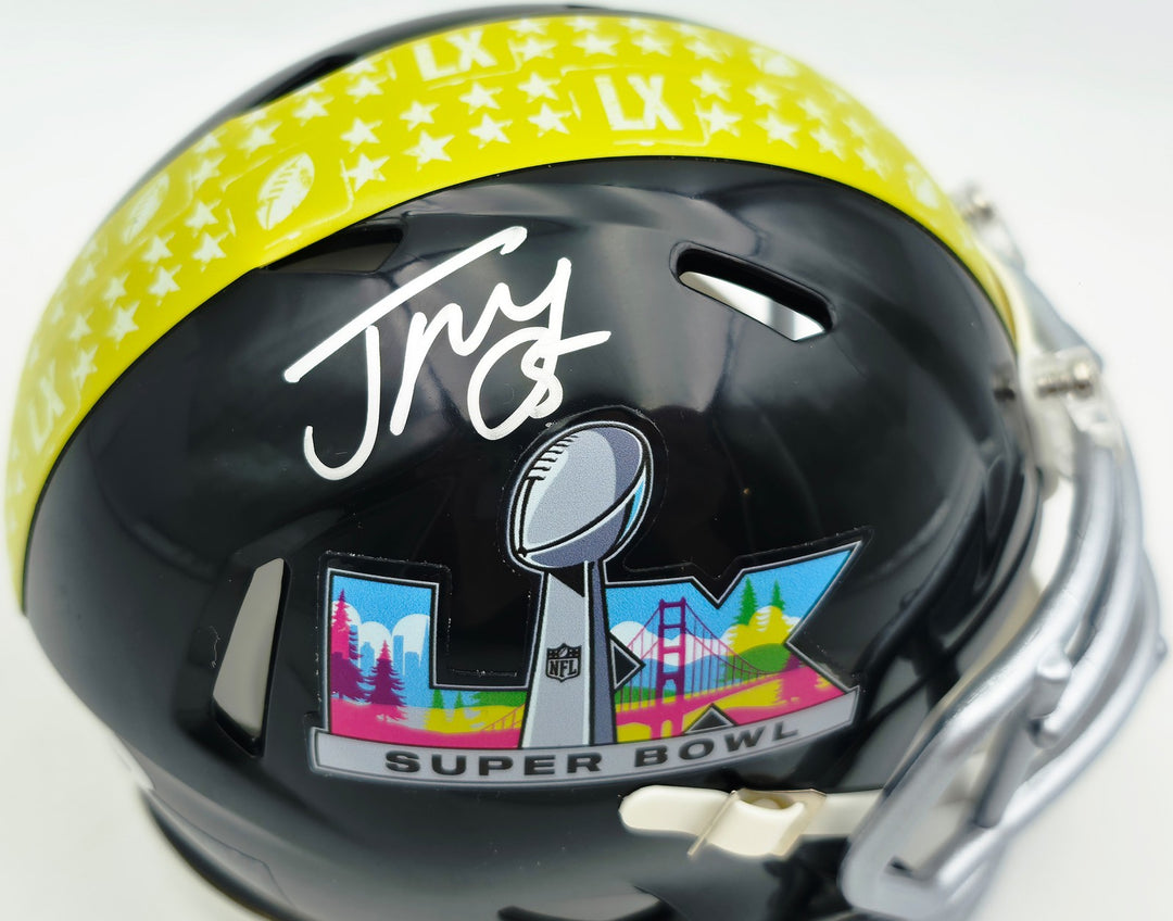 Jason Myers Signed Seahawks Black SB LX Speed Mini Helmet MCS COA