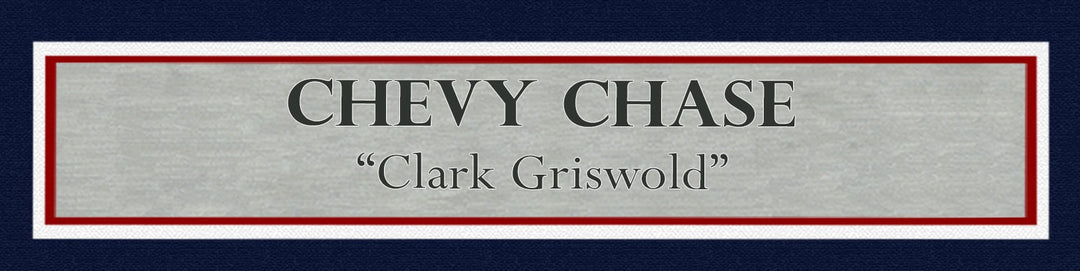 Chevy Chase Signed Framed 11x17 Christmas Vacation Poster Clark Griswold BAS QR