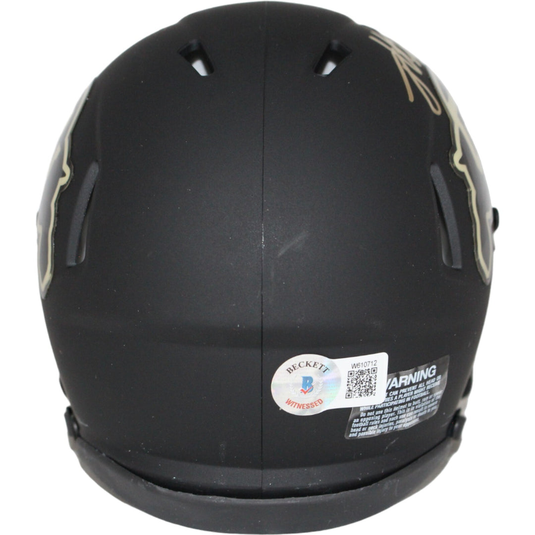 Jimmy Horn Jr. Signed Colorado Buffalos Black Mini Helmet Beckett 42406
