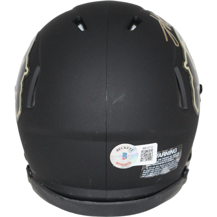 Jimmy Horn Jr. Signed Colorado Buffalos Black Mini Helmet Beckett 42406