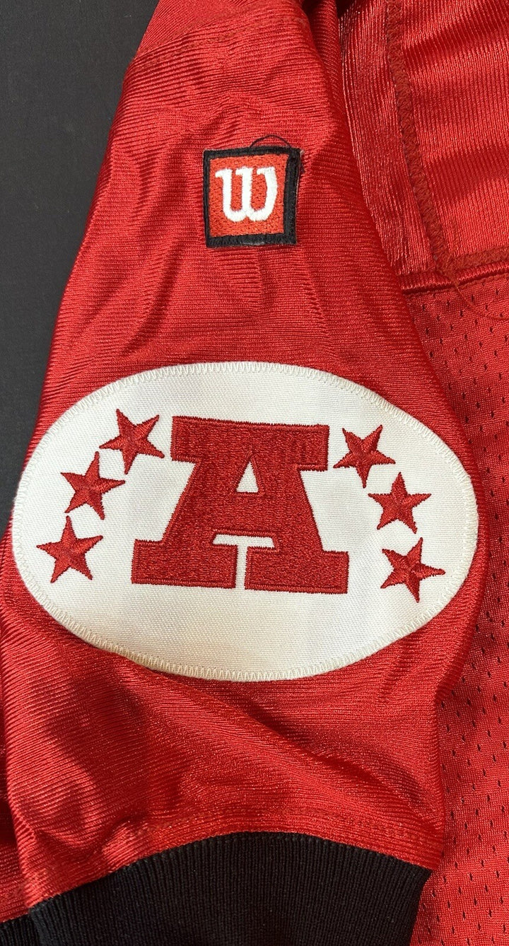 Keyshawn Johnson Jets AFC Wilson Authentic Game Used Issue Pro Bowl Patch Jersey