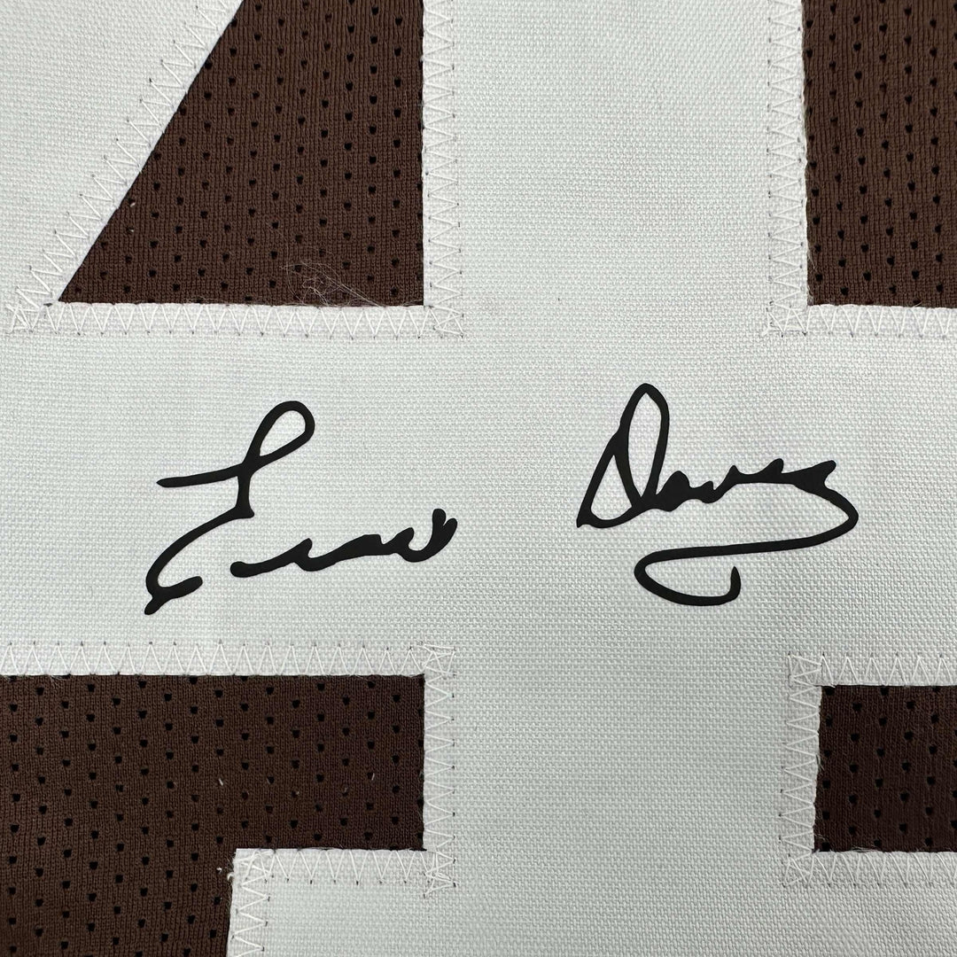 Facsimile Autographed Ernie Davis Cleveland Brown Reprint Jersey Size Men's XL