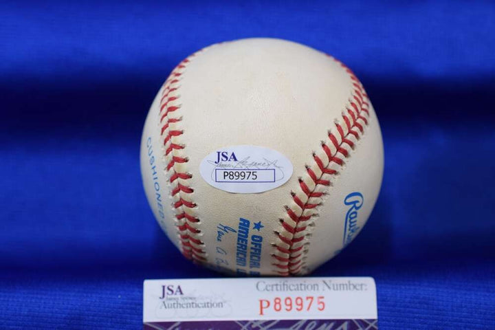Virgil Fire Trucks JSA Auto American League OAL Signed Baseball 5-15-52 8-25-52