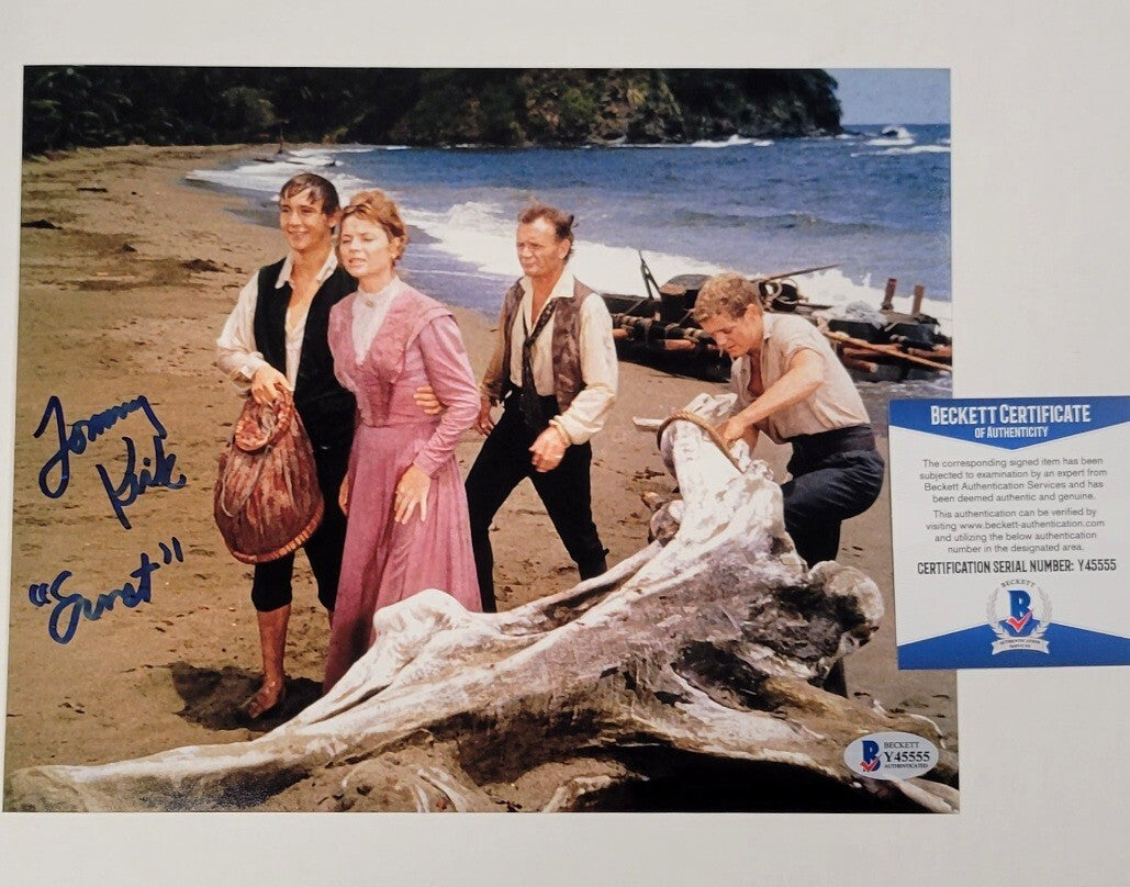 TOMMY KIRK Signed 8x10 Photo #7 "Ernst" SWISS FAMILY ROBINSON Beckett BAS COA