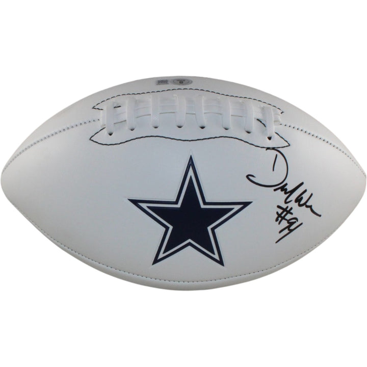 Demarcus Ware Autographed Dallas Cowboys Logo Football Beckett Witness 56377