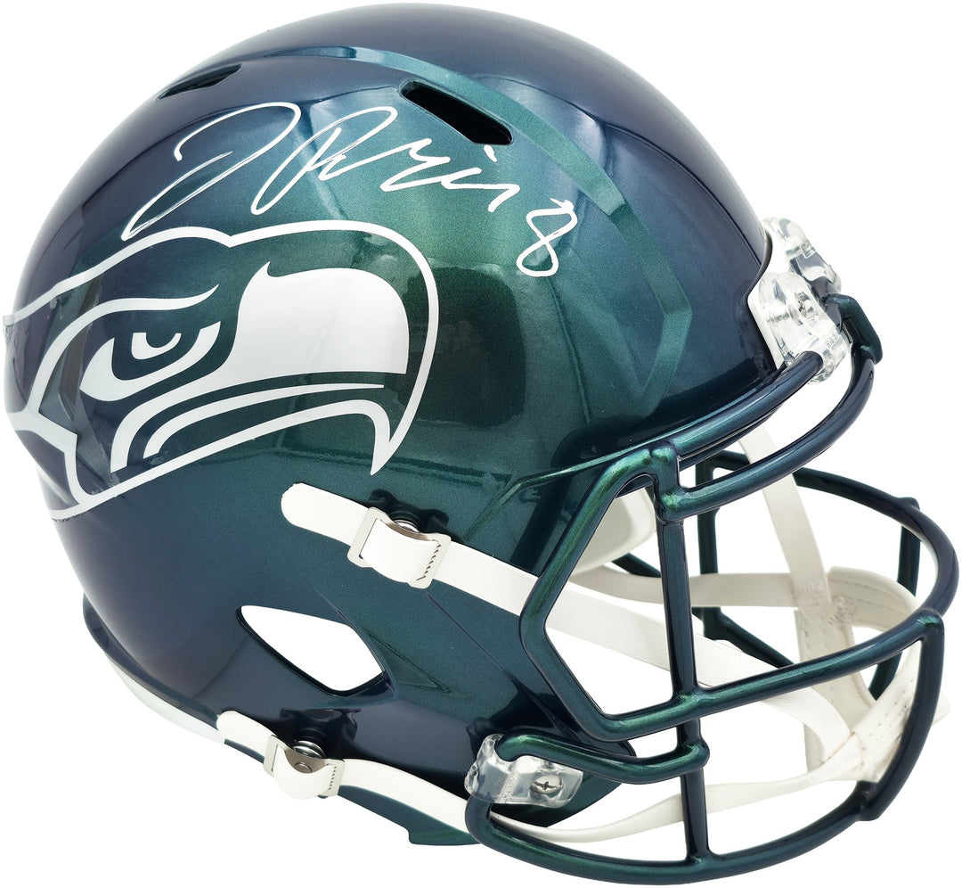 Jadarian Price Signed Seahawks Rivalries Full Size Replica Helmet BAS Witness