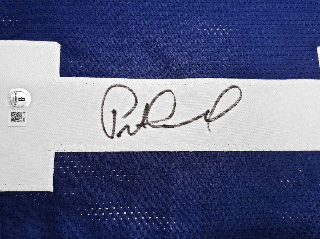 Seattle Seahawks Pete Carroll Signed Blue Jersey Beckett