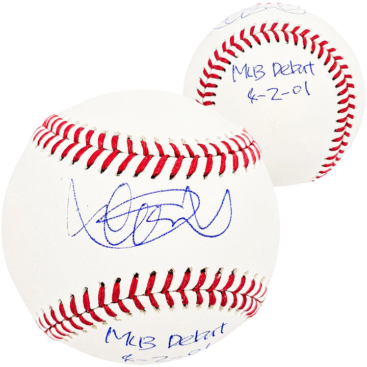 Ichiro Suzuki Signed MLB Baseball Seattle Mariners "MLB Debut 4-2-01" IS Holo
