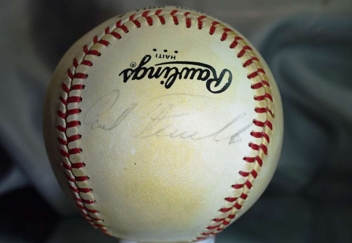 Carl Furillo Jsa Feeney National League Autograph Baseball Authentic Signed