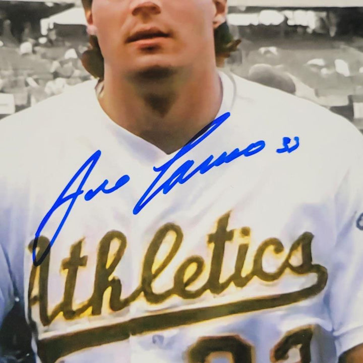 Jose Canseco Ozzie Canseco signed Oakland A's 16x20 photo autograph Beckett BAS