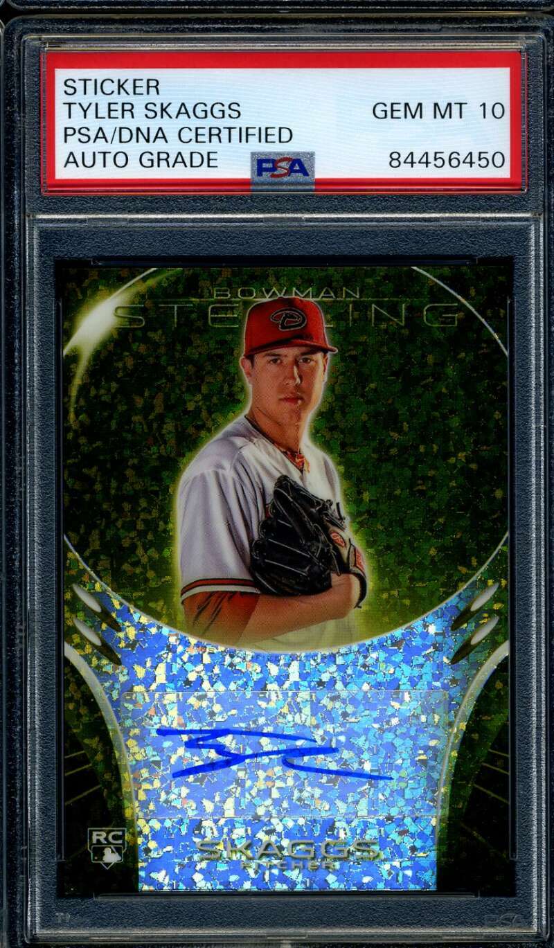 Tyler Skaggs Gem Mint 10 PSA DNA Signed 2013 Bowman Sterling Rookie Autograph