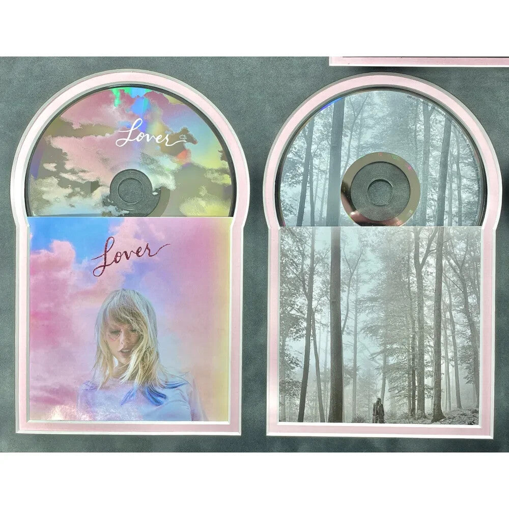 Taylor Swift CD Albums Framed Collage Autographed JSA Signed Tortured Poets 2