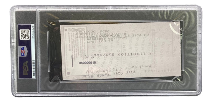 Johnny Unitas Baltimore Colts Signed Bank Check #7527 PSA