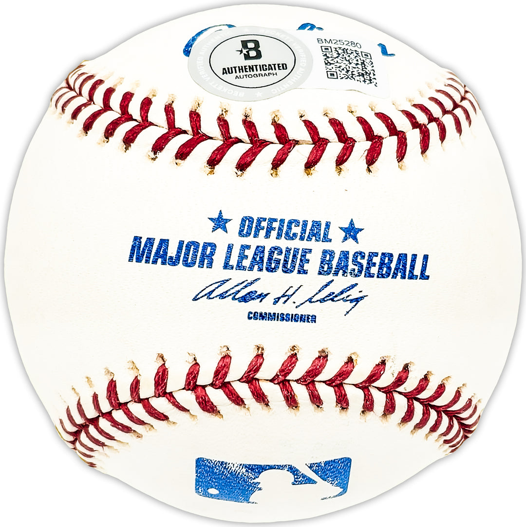 Dwight Red Adams Autographed MLB Baseball Chicago Cubs Beckett QR #BM25280