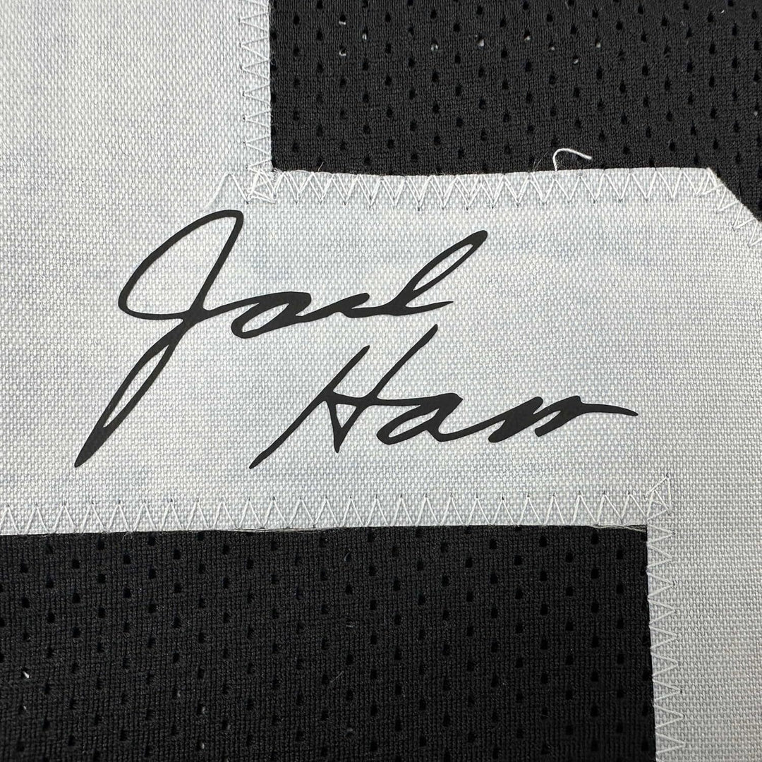 Facsimile Autographed Jack Ham Pittsburgh Black Reprint Jersey Size Men's XL