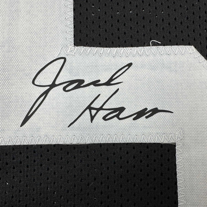 Facsimile Autographed Jack Ham Pittsburgh Black Reprint Jersey Size Men's XL