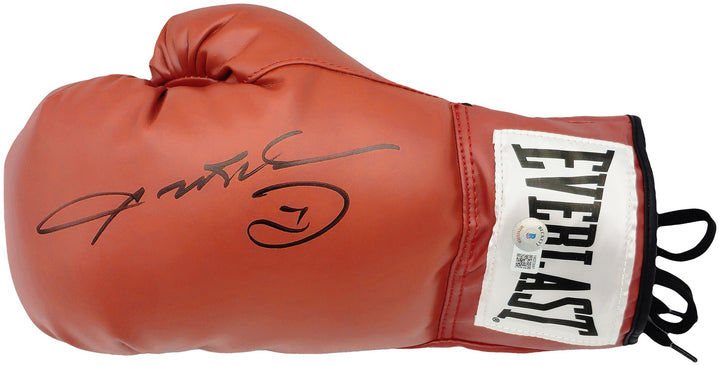 Sugar Ray Leonard Signed Red Everlast Glove Left Handed LH Beckett Witness