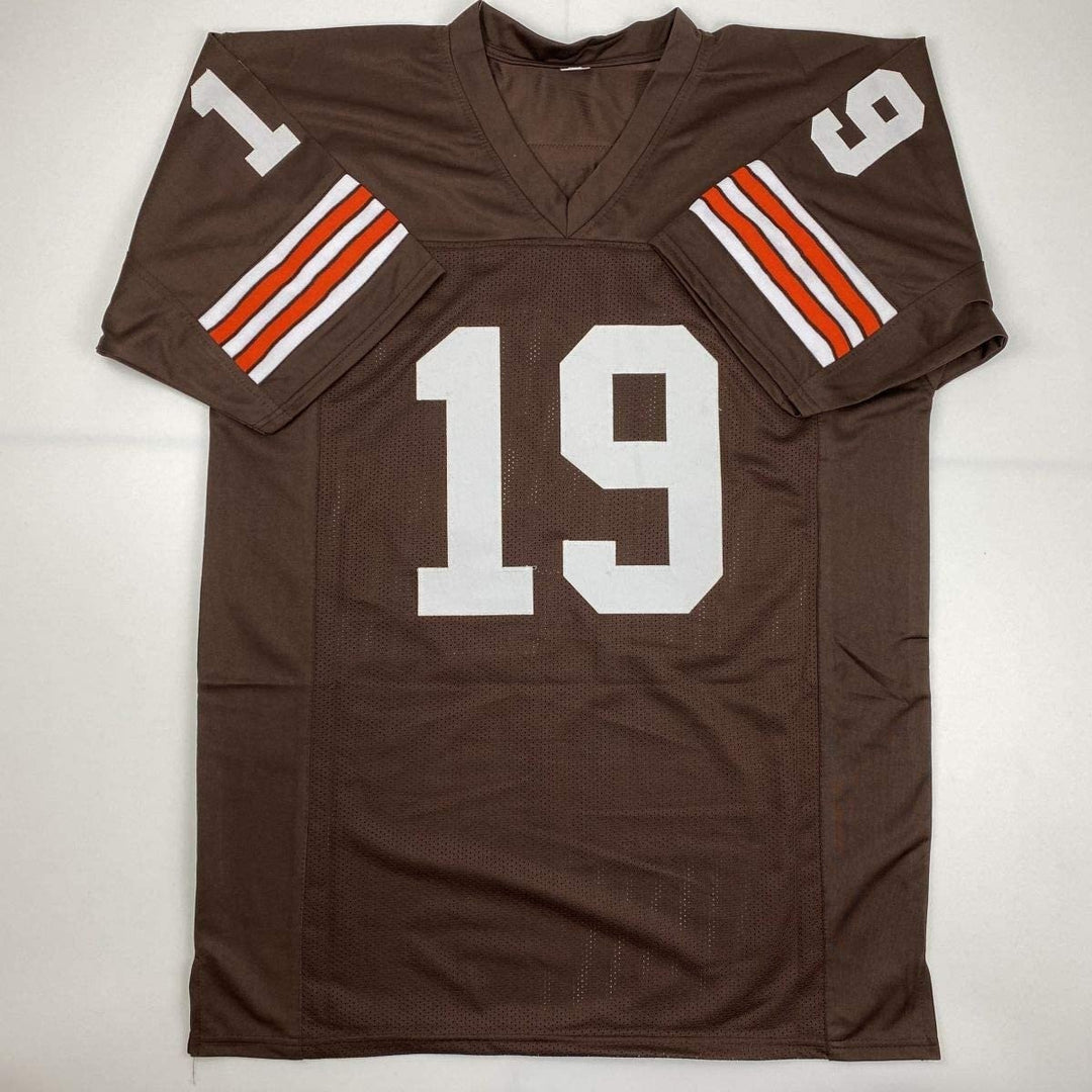 Autographed/Signed BERNIE KOSAR Cleveland Brown Jersey JSA COA Auto