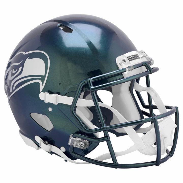 Seattle Seahawks Metallic Green Rivalries Full Size Speed Authentic Helmet