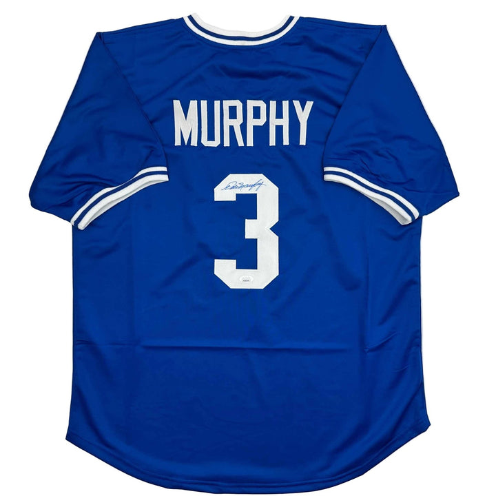 Autographed/Signed DALE MURPHY Atlanta Royal Blue Jersey JSA COA Auto