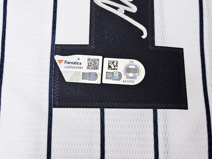 New York Yankees Anthony Volpe Signed White Nike Jersey Size L Fanatics Holo