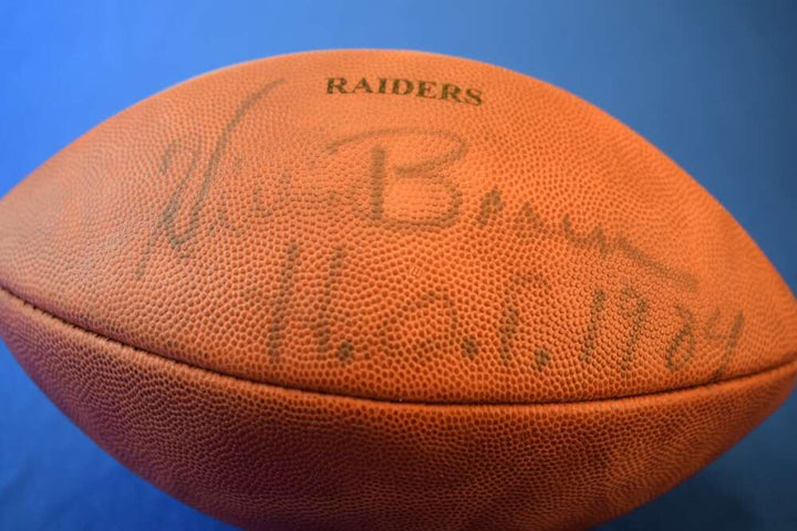 Willie Brown PSA DNA Autograph Official NFL Game Issue Signed Football HOF 1984