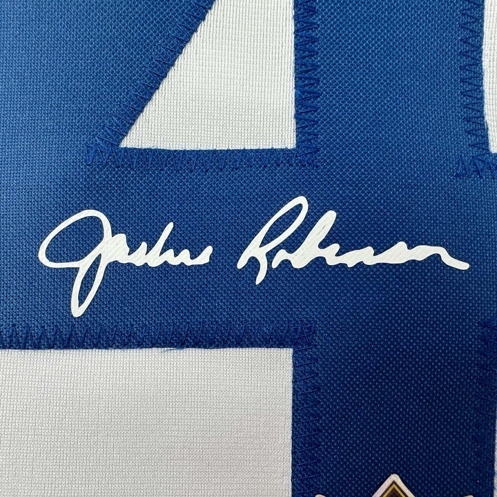 Facsimile Autographed Jackie Robinson Brooklyn Los Angeles LA Reprint Jersey XL