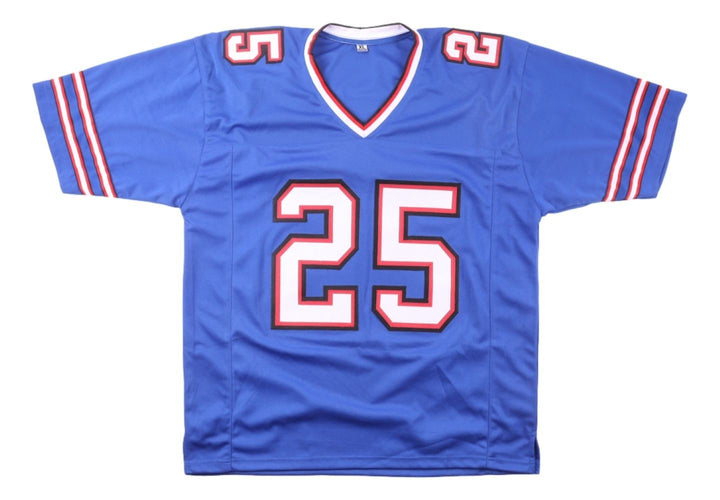 LeSean McCoy Buffalo Signed Blue Football Jersey JSA QR Hologram