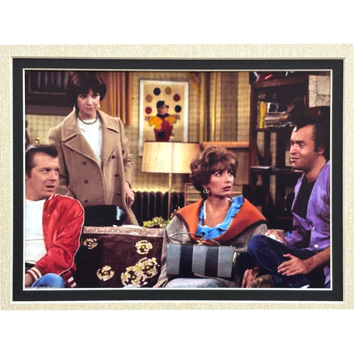 Laverne & Shirley Cast Signed JSA Framed Photo Cut Signed PSA Marshall Williams