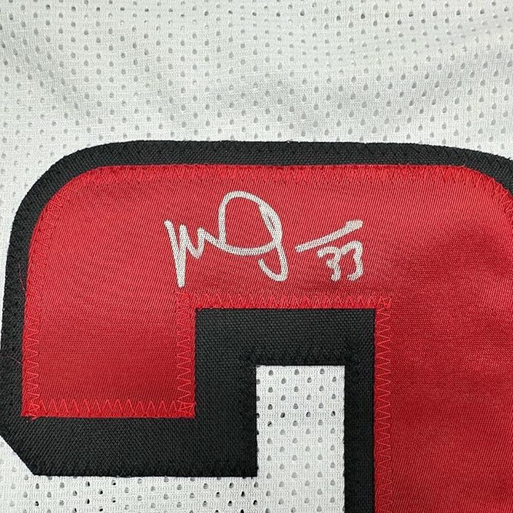 Framed Autographed/Signed Michael Turner 35x39 Atlanta White Jersey Beckett COA
