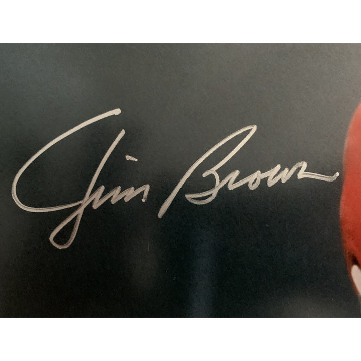 Jim Brown Autographed/Signed Cleveland Browns 16x20 Photo Beckett 48943