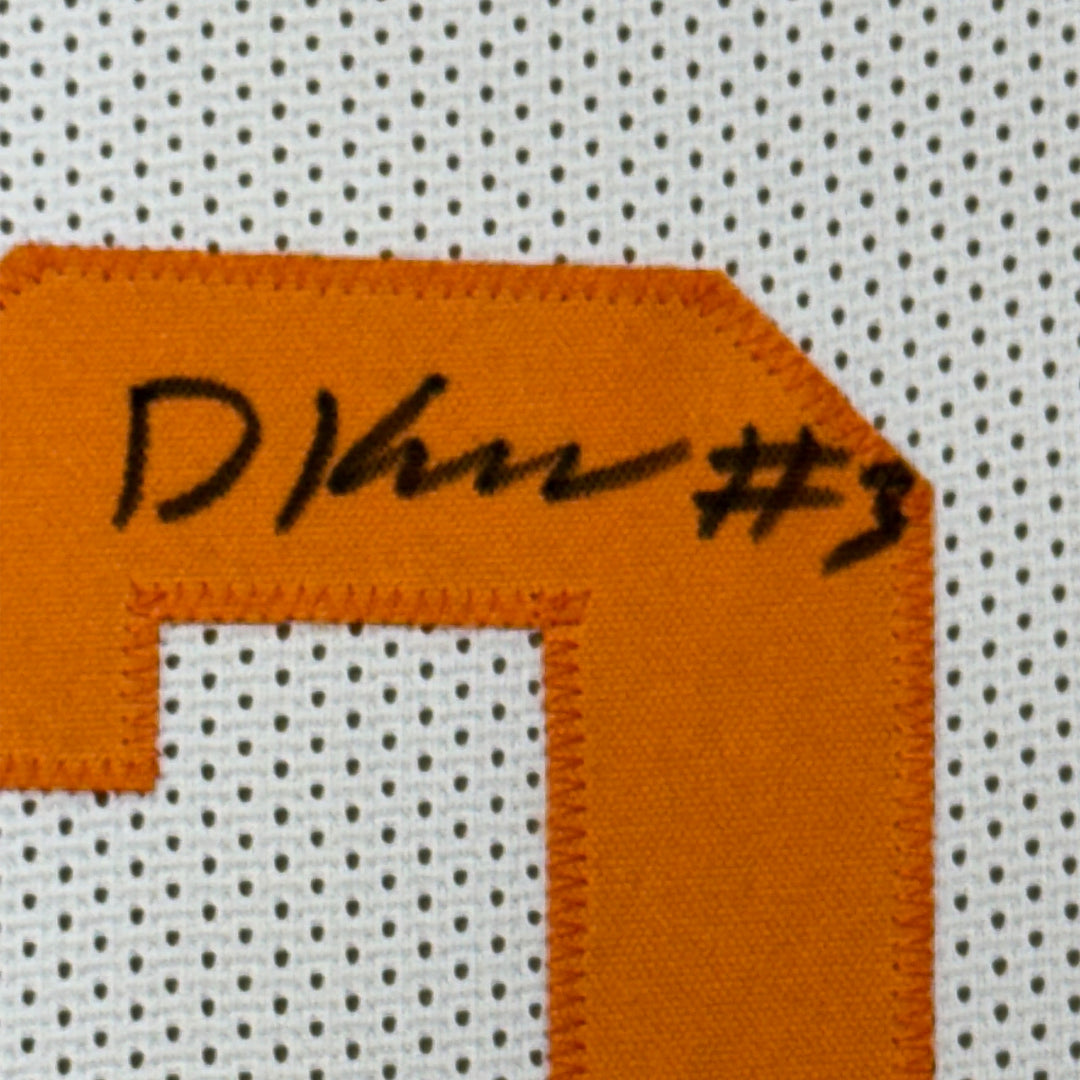 Framed Autographed/Signed Dalton Knecht 35x39 Tennessee White Jersey PSA COA