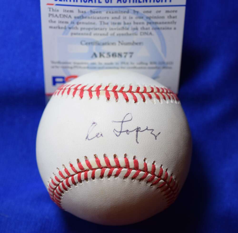 Al Lopez PSA DNA Coa Autograph American League OAL Signed Baseball 1