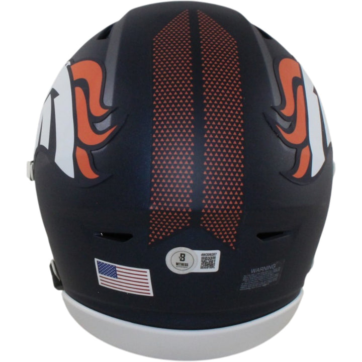 Patrick Surtain Autographed Denver Broncos Mid-Size Midi Helmet Beckett 56414
