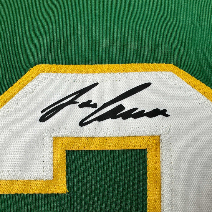 Facsimile Autographed Jose Canseco Oakland Green Reprint Jersey Size Men's XL