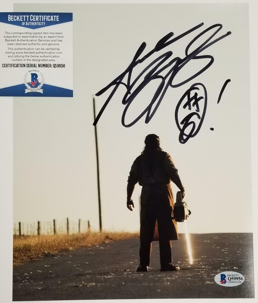 Andrew Bryniarski signed Texas Chainsaw Massacre 8x10 Photo #4 ~ Beckett BAS COA