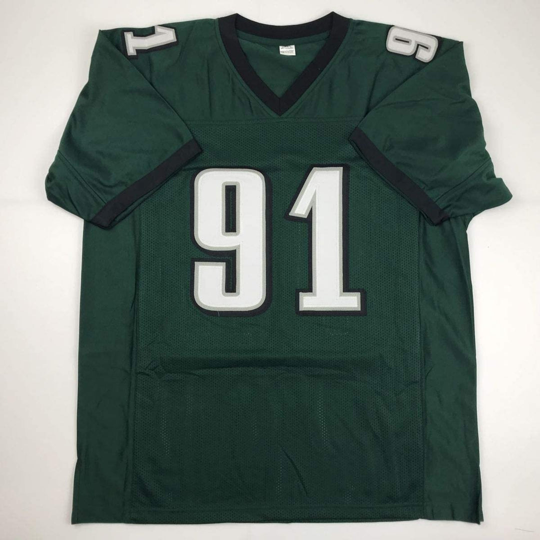Autographed/Signed FLETCHER COX Philadelphia Green Jersey JSA COA Auto