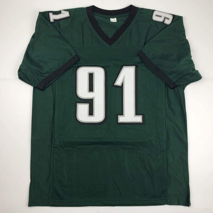 Autographed/Signed FLETCHER COX Philadelphia Green Jersey JSA COA Auto