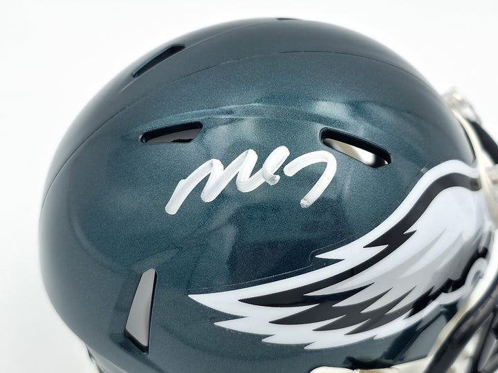 Michael Vick Signed Philadelphia Eagles Green Speed Mini Helmet Beckett Wit