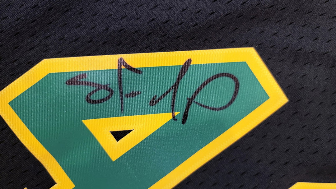 Sonics Shawn Kemp Signed 1994-95 Mitchell Ness HWC Black Jersey Size XXL MCS
