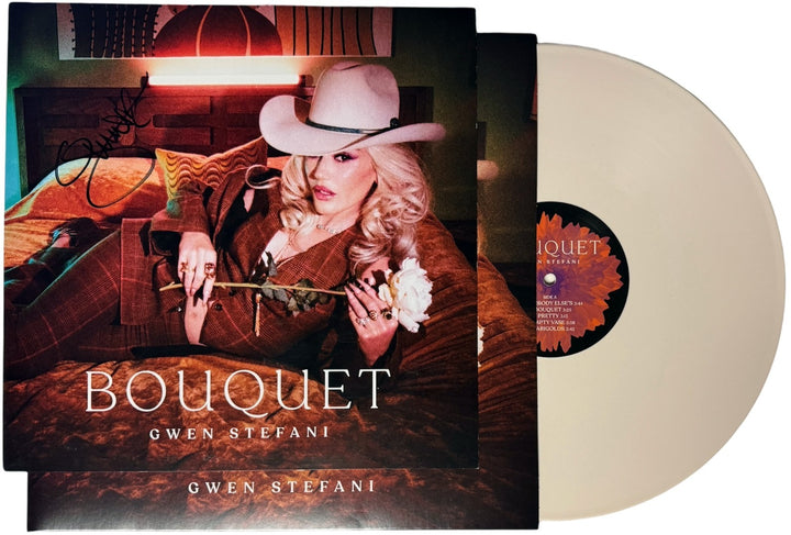 Gwen Stefani signed 2024 Bouquet 11.5x11.5 Art Card/Album Cover/LP/Vinyl - COA