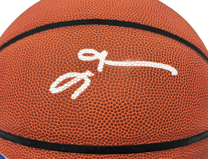 Allen Iverson Signed Philadelphia 76ers Logo Basketball Beckett Witness
