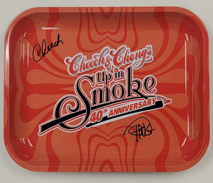 Cheech and Chong signed Up in Smoke 11x13 Rolling Tray autograph B ~ BAS Witness