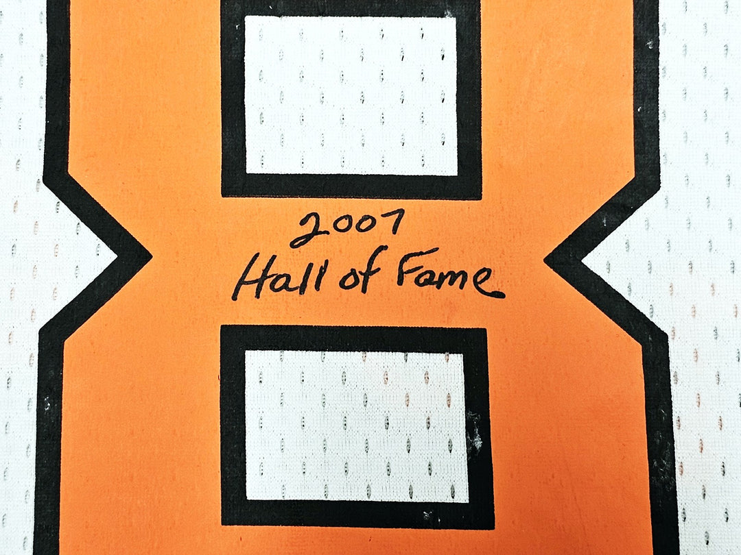 Orioles Cal Ripken Jr Auto White Mitchell Ness BP Jersey L HOF 2007 Fanatics