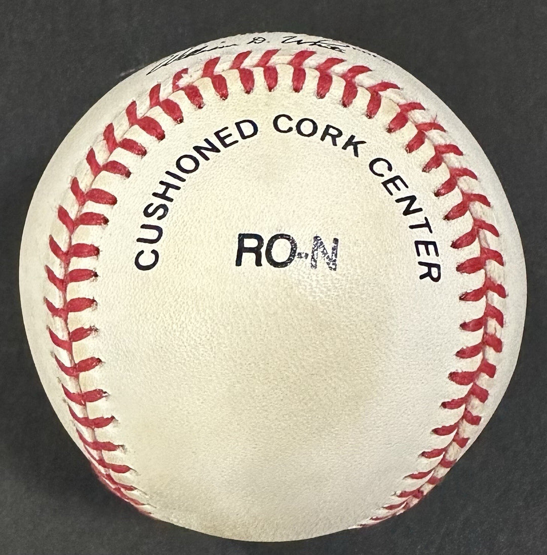 Willie Mays Signed Official NL Baseball NY SF Giants Clean Dark Auto PSA COA HOF