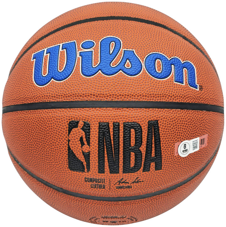 Allen Iverson Signed Philadelphia 76ers Logo Basketball Beckett Witness