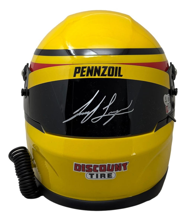 Joey Logano Signed NASCAR Pennzoil Full Size Replica Racing Helmet BAS