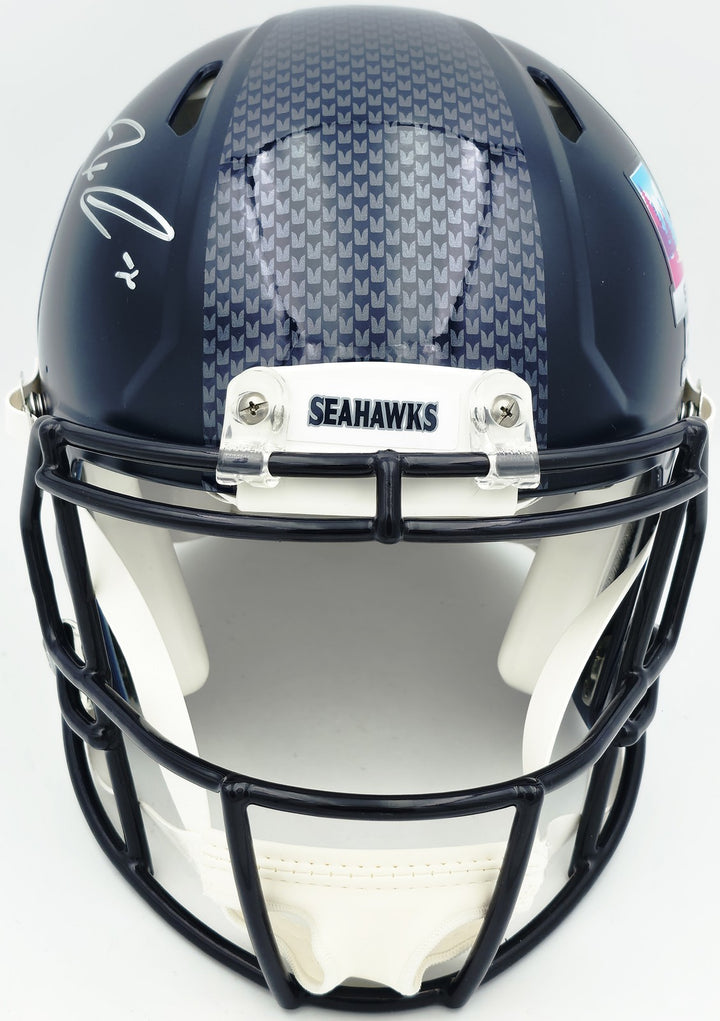 Jaxon Smith-Njigba Auto Seahawks Blue SB LX Champions Logo Full Sz Speed Helmet