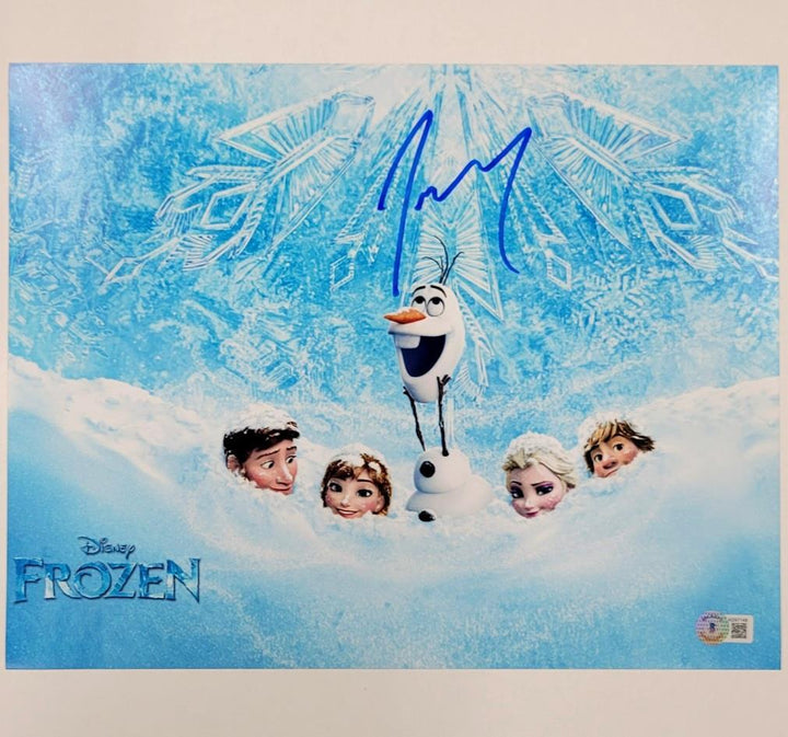 Josh Gad signed Frozen Disney Olaf 11x14 photo autograph ~ Beckett BAS