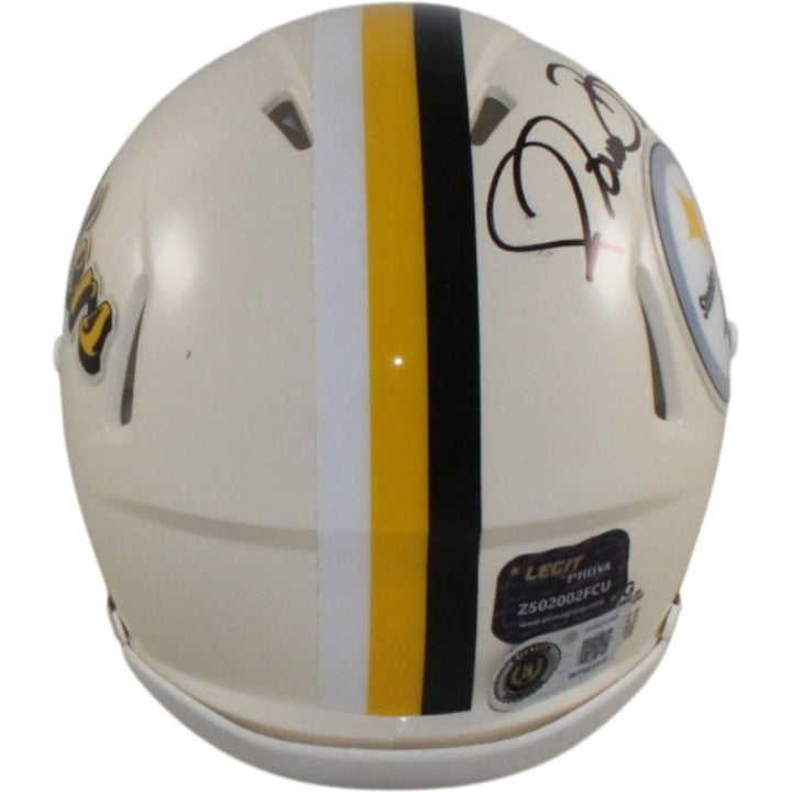 Jerome Bettis Signed Pittsburgh Steelers Retro Mini Helmet Beckett WIT 57539